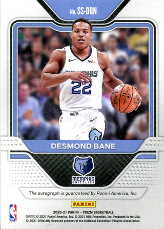 Desmond Bane 2020 Panini Prizm Autographed Rookie Card #SS-DBN