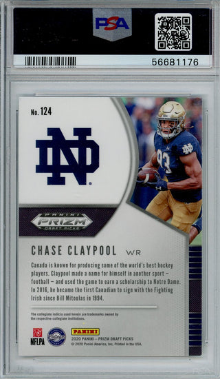 Chase Claypool 2020 Panini Prizm DP Grade 9 Card #124