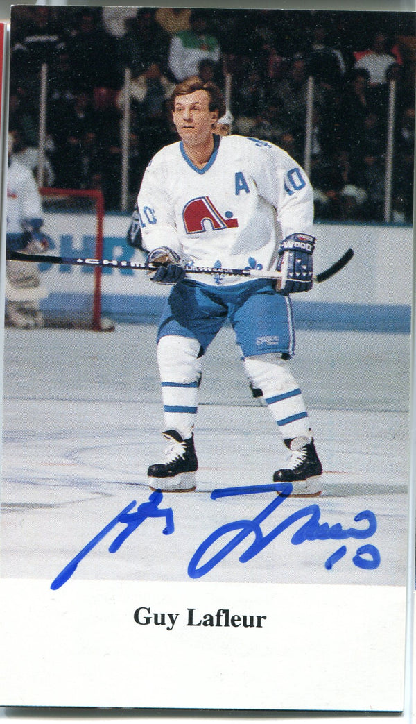 Guy Lafleur Autographed 3x5 Post Card