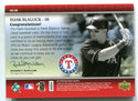 Hank Blalock 2007 Upper Deck Game Materials #UDHB Jersey Card