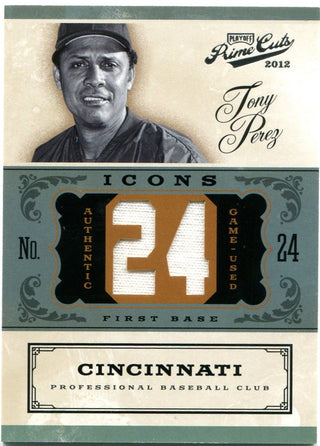 Tony Perez Panini Playoff Prime Cuts Jersey Card 02/24