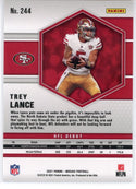 Trey Lance 2021 Panini Mosaic NFL Debut Rookie Card #244