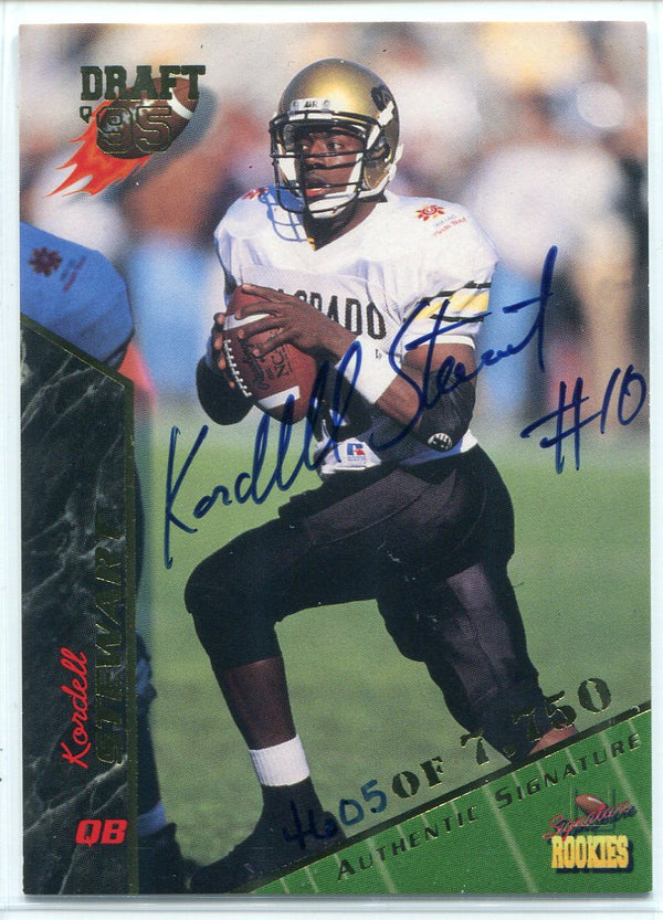 Kordell Stewart Autographed 1995 Signature Rookies Card