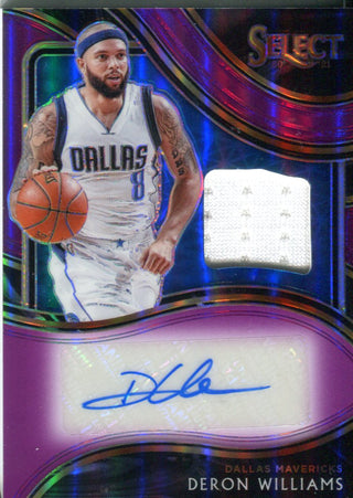 Deron Williams 2020 Panini Select Autographed Game Worn Jersey Card 15/99 #AM-99