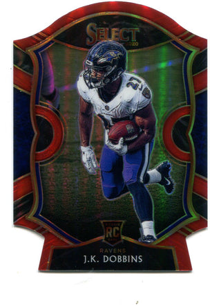 J.K. Dobbins 2020 Panini Select Red Concourse Prizm #52 Card