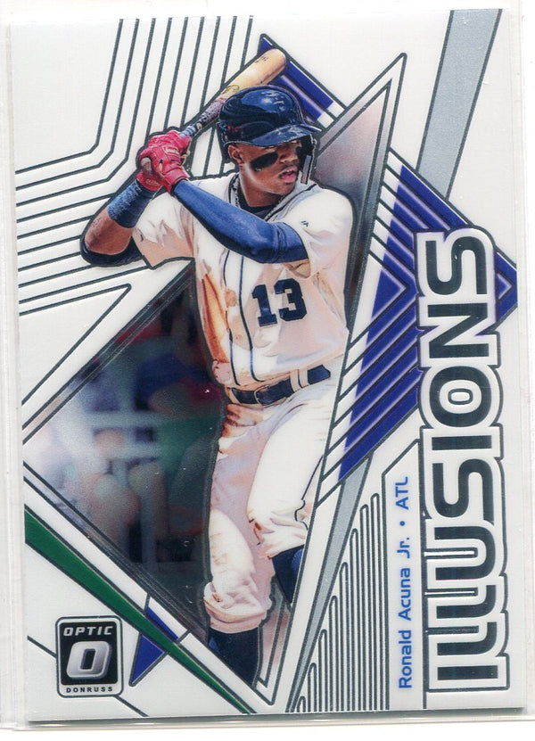 Ronald Acuna Jr. 2019 Donruss Optic Illusions Insert Card