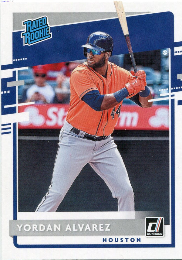 Yordan Alvarez 2020 Panini Donruss Rated Rookie Card #45