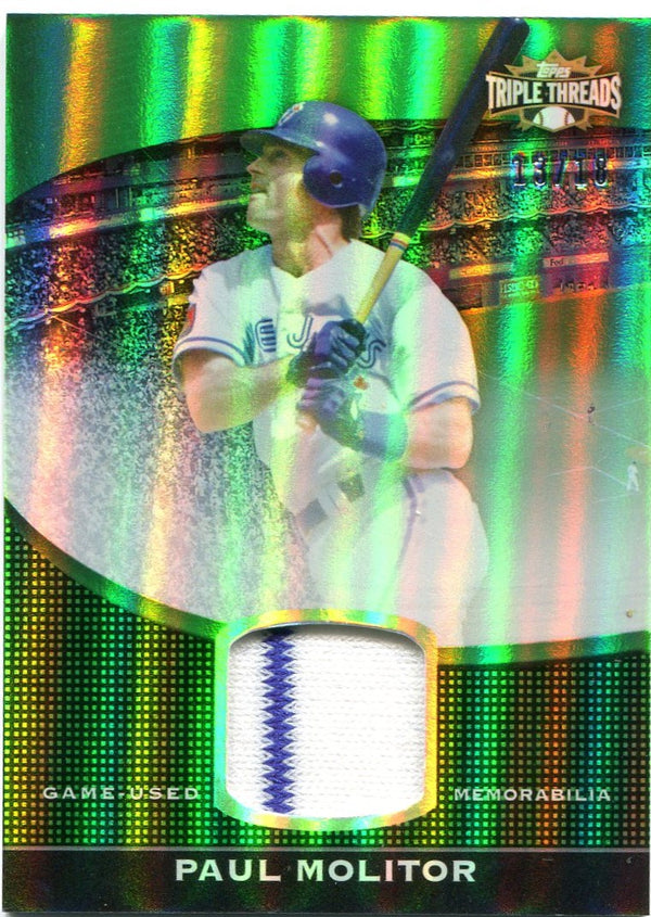 Paul Molitor Topps Triple Threads Jersey Card 13/18