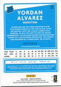 Yordan Alvarez 2020 Panini Donruss Rated Rookie Card #45