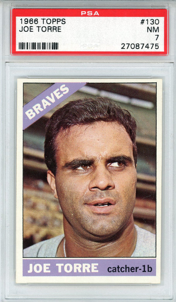 Joe Torre 1966 Topps Card #130 (PSA NM 7)