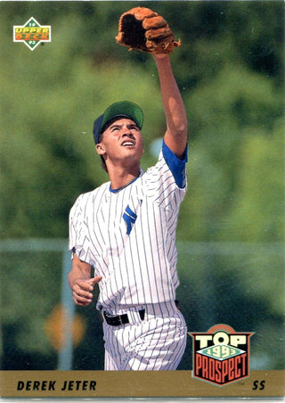 Derek Jeter 1993 Upper Deck Unsigned Top Prospects Card