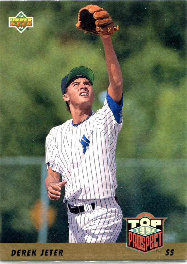 Derek Jeter 1993 Upper Deck Unsigned Top Prospects Card