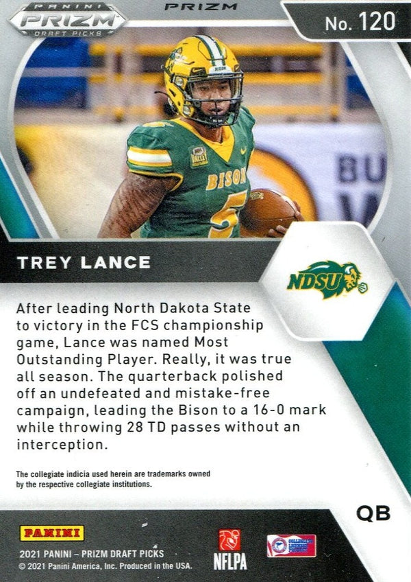 Trey Lance 2021 Panini Prizm Rookie Card