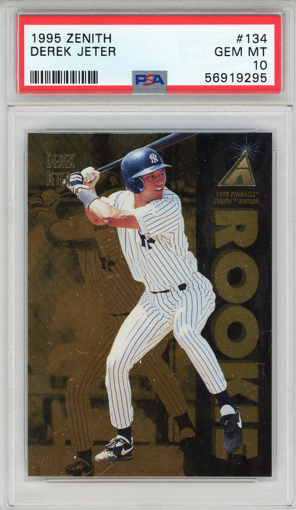 Derek Jeter 1995 Pinnacle Zenith Rookie Card #134 (PSA)