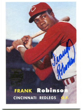 Topps Archives Frank Robinson 1997 Reprint Authentic Auto