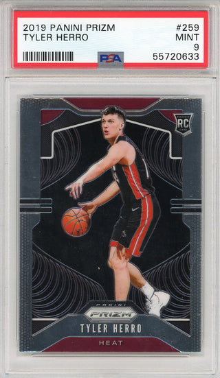 Tyler Herro 2019 Panini Prizm Rookie Card #259 (PSA)