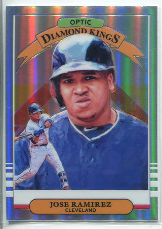 Jose Ramirez 2019 Donruss Optic Diamond Kings Silver Holo Prizm Card