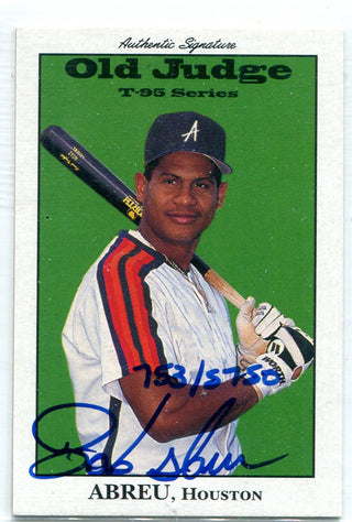 Bob Abreu 1995 T-95 Series Autographed Card #753/5750