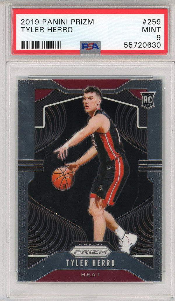 Tyler Herro 2019 Panini Prizm Rookie Card #259 (PSA)