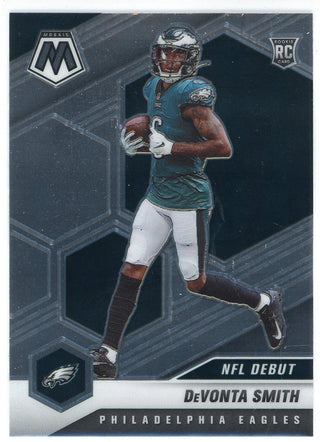 DeVonta Smith 2021 Panini Mosaic NFL Debut Rookie Card #246