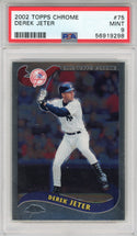 Derek Jeter 2002 Topps Chrome Card #75 (PSA)