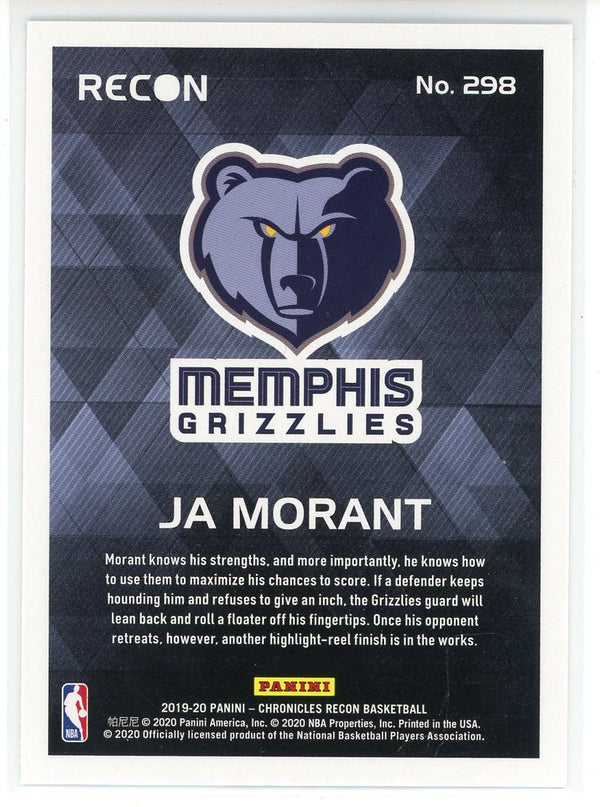 Ja Morant 2019-20 Panini Chronicles Recon Rookie Card #298