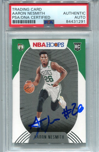 Aaron Nesmith 2020-21 Prizm NBA Hoops #202 PSA Auto Authentic RC