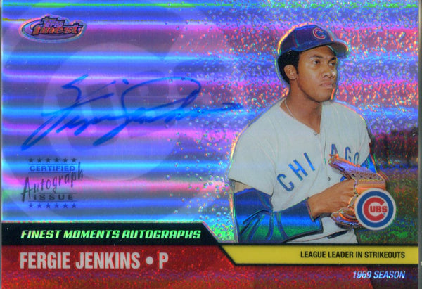 Fergie Jenkins Autographed 2002 Topps Finest Card