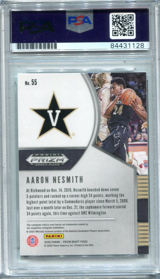 Aaron Nesmith 2020-21 Prizm Draft Picks #55 PSA Auto Mint 9 RC