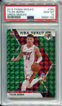 Tyler Herro 2019 Panini Green Mosaic #280 PSA GEM MT 10 Card