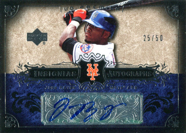 Jose Reyes Autographed 2007 Upper Deck Premier Insignias Card