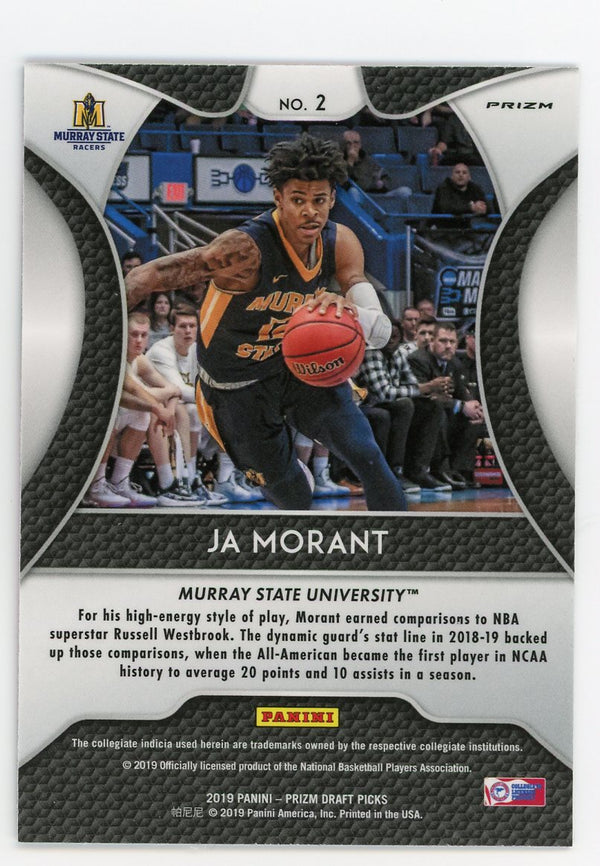 Ja Morant 2019 Panini Prizm #2 Pulsar Pink #2 Card