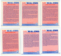 1990-91 Fleer All-Stars Sticker Set (1-12)