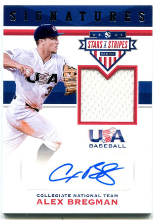 Copy of Alex Bregman Panini Stars and Stripes Patch Auto 86/99 2015