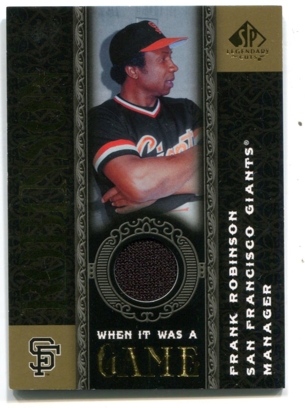 Frank Robinson 2007 Upper Deck SP Legendary Cuts #WGFR Jersey Card