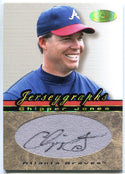 Chipper Jones 2002 Fleer SkyBox Autographed Baseball Card