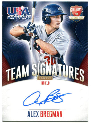 Alex Bregman Panini Collegiate National Team Autograph 311/399 2014