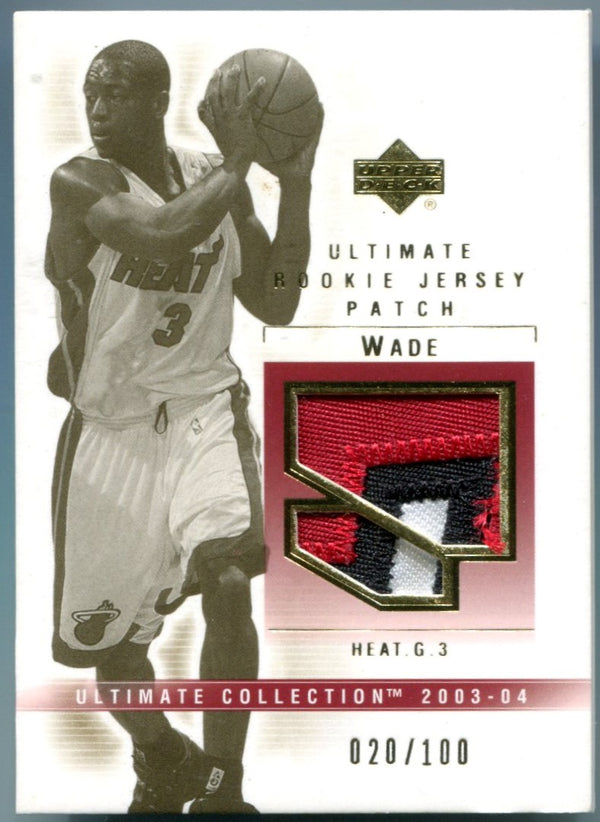 Dwyane Wade 2003-04 Upper Deck Ultimate Rookie Jersey (020/100) Card