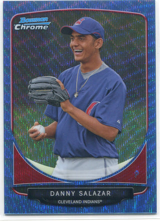 Danny Salazar 2013 Bowman Chrome Blue Wave Refractor Rookie Card