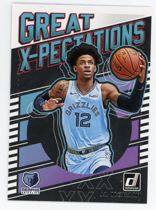 Ja Morant 2019 Panini Donruss #17 Great Expectations Card