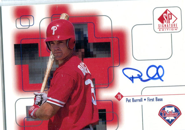 Pat Burrell 1999 Upper Deck SP Authentic Autographed Card