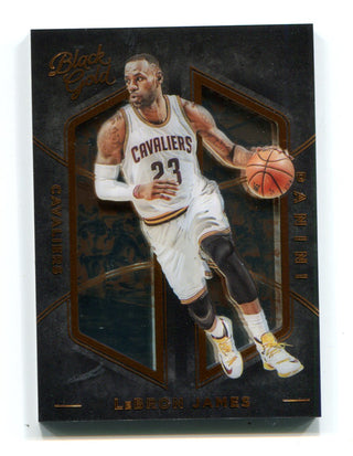 LeBron James 2015 Panini Black and Gold #10 Card