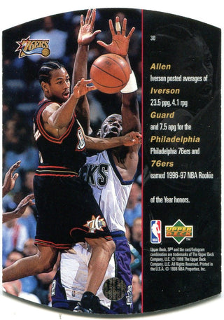 Allen Iverson Upper Deck SPx 1998