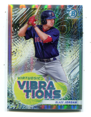 Blaze Jordan 2022 Topps Virtuosic Vibrations #VV10 Bowman Chrome Card