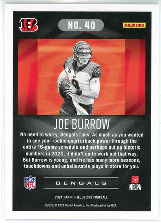 Joe Burrow 2021 Panini Illusions Rookie Card #40