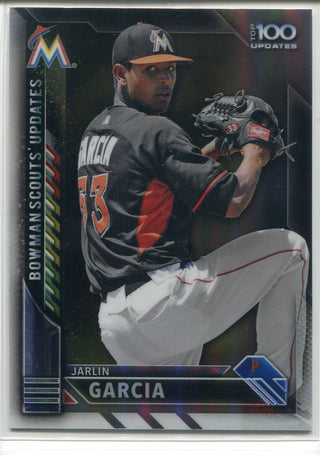 Jarlin Garcia 2016 Bowman Chrome Scout's Update Refractor Rookie Card