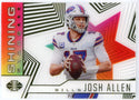 Josh Allen 2021 Panini Illusions Shining Stars Insert Card #SS-2