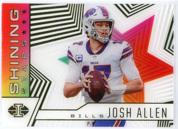 Josh Allen 2021 Panini Illusions Shining Stars Insert Card #SS-2