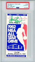 Larry Bird Autographed 1982 NBA All-Star Game Ticket Stub (PSA)