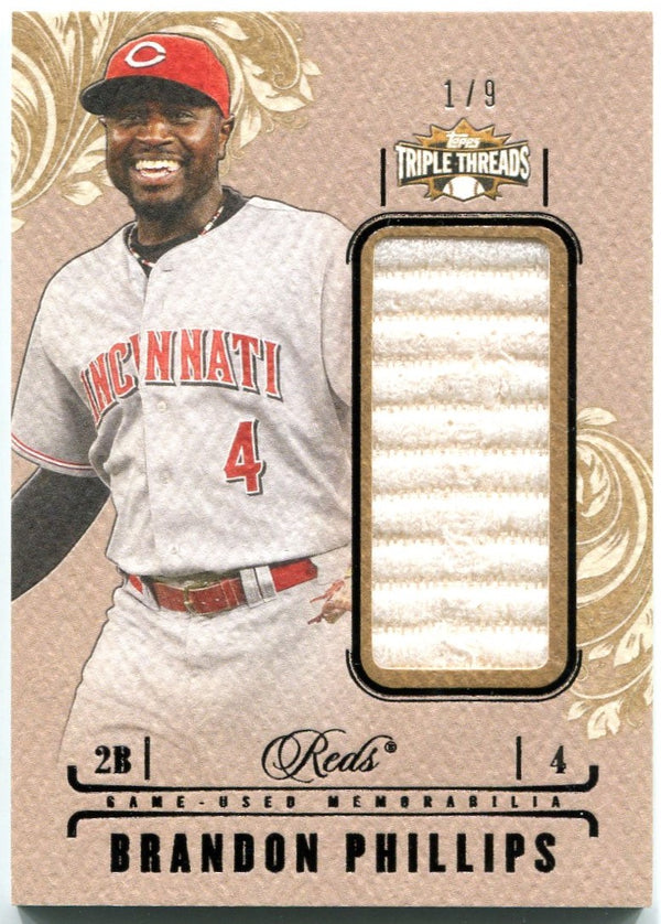 Brandon Phillips Topps Triple Threads 1/9 Jersey Card